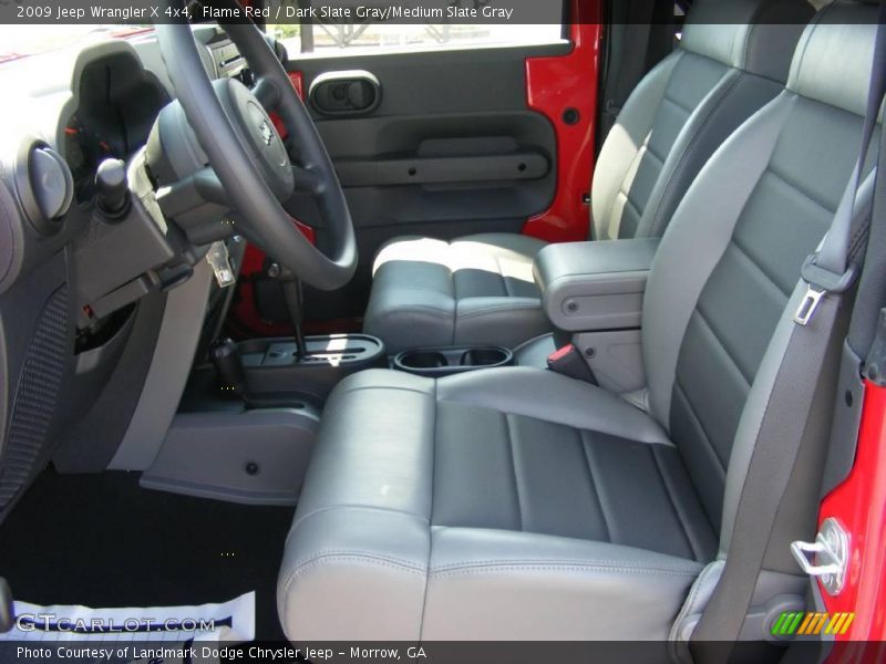 Flame Red / Dark Slate Gray/Medium Slate Gray 2009 Jeep Wrangler X 4x4