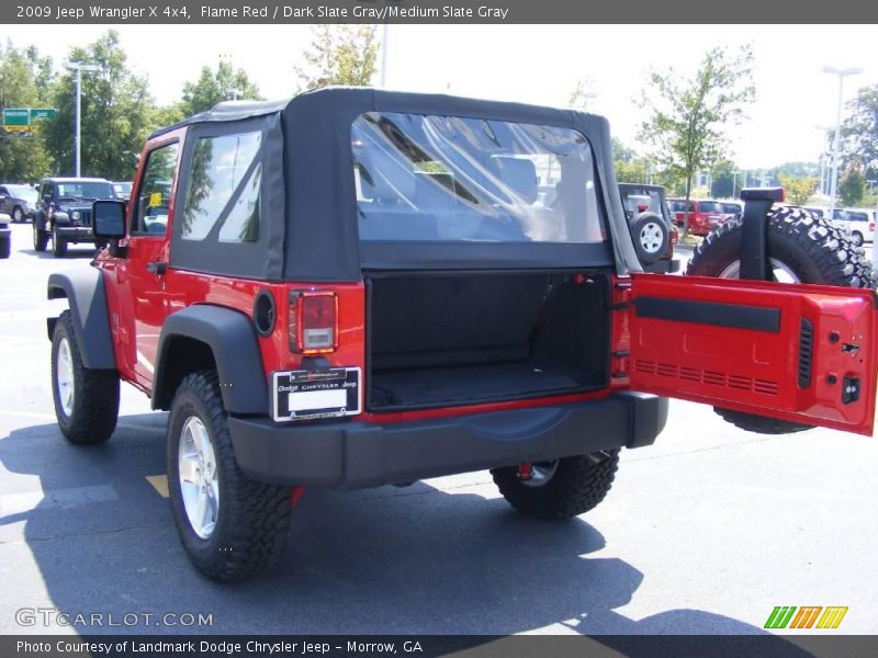 Flame Red / Dark Slate Gray/Medium Slate Gray 2009 Jeep Wrangler X 4x4
