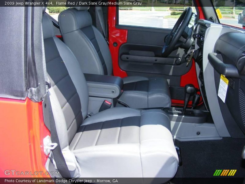 Flame Red / Dark Slate Gray/Medium Slate Gray 2009 Jeep Wrangler X 4x4