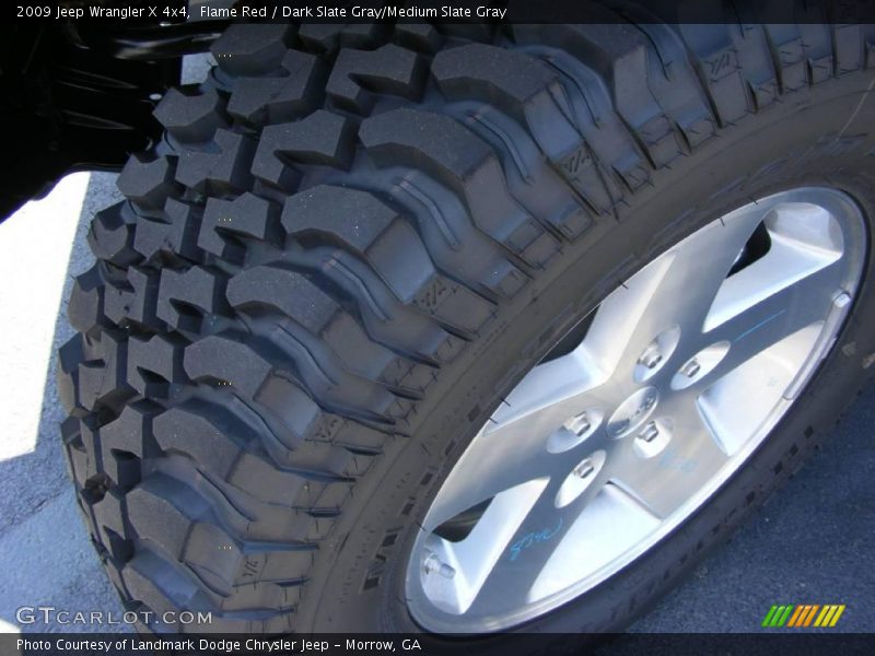 Flame Red / Dark Slate Gray/Medium Slate Gray 2009 Jeep Wrangler X 4x4