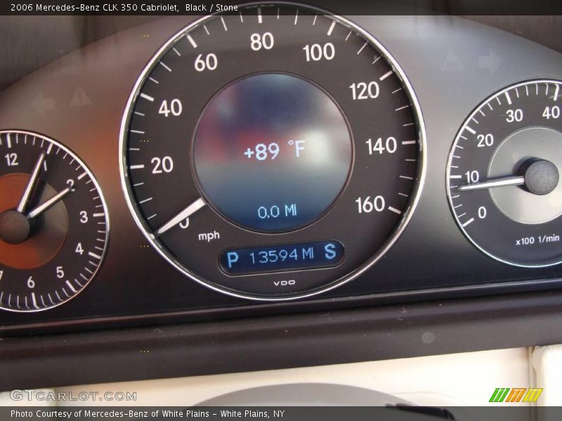 Black / Stone 2006 Mercedes-Benz CLK 350 Cabriolet