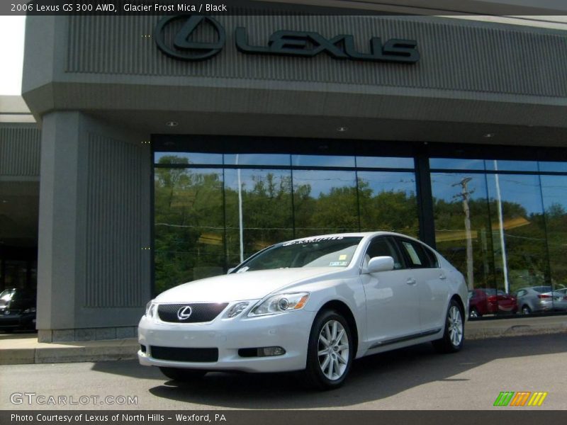 Glacier Frost Mica / Black 2006 Lexus GS 300 AWD