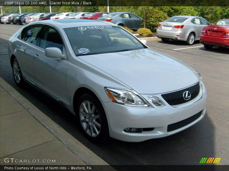 Glacier Frost Mica / Black 2006 Lexus GS 300 AWD