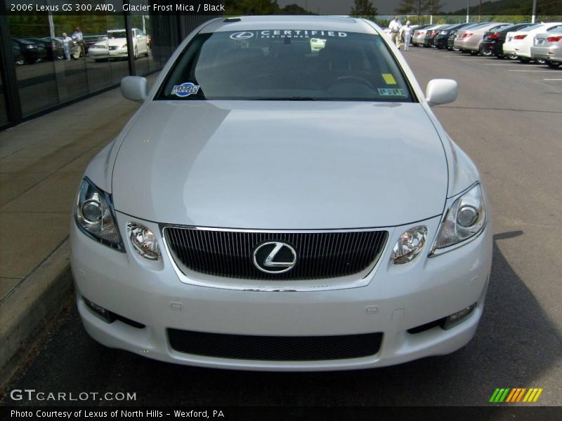 Glacier Frost Mica / Black 2006 Lexus GS 300 AWD