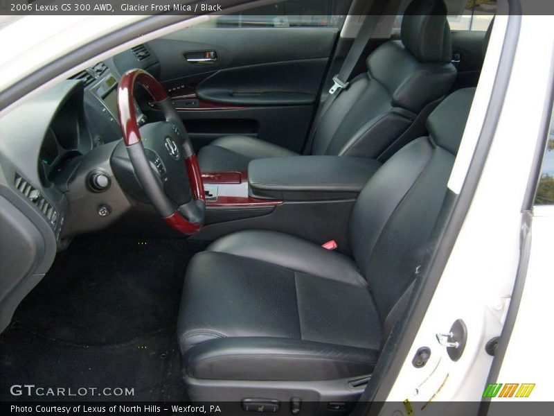 Glacier Frost Mica / Black 2006 Lexus GS 300 AWD