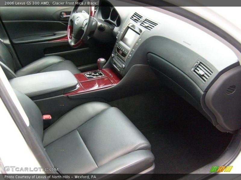 Glacier Frost Mica / Black 2006 Lexus GS 300 AWD