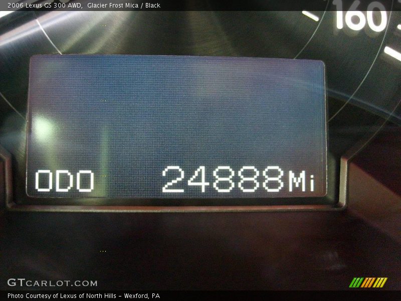 Glacier Frost Mica / Black 2006 Lexus GS 300 AWD