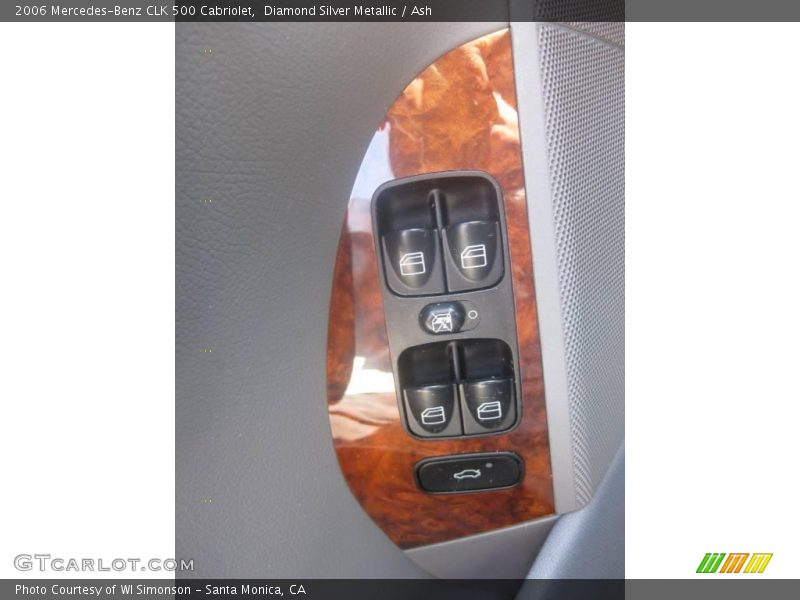 Diamond Silver Metallic / Ash 2006 Mercedes-Benz CLK 500 Cabriolet