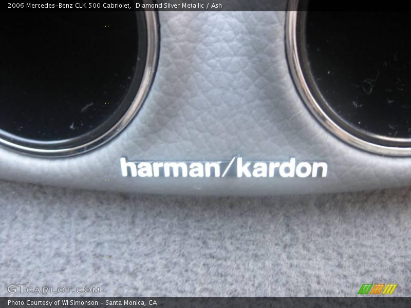Diamond Silver Metallic / Ash 2006 Mercedes-Benz CLK 500 Cabriolet