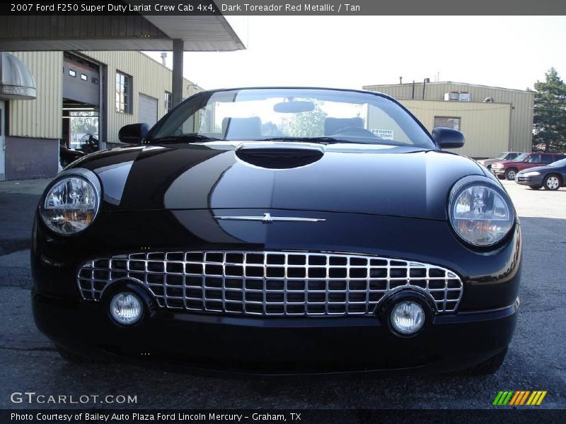 Dark Toreador Red Metallic / Tan 2007 Ford F250 Super Duty Lariat Crew Cab 4x4
