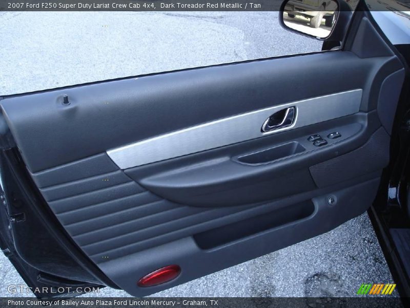 Dark Toreador Red Metallic / Tan 2007 Ford F250 Super Duty Lariat Crew Cab 4x4