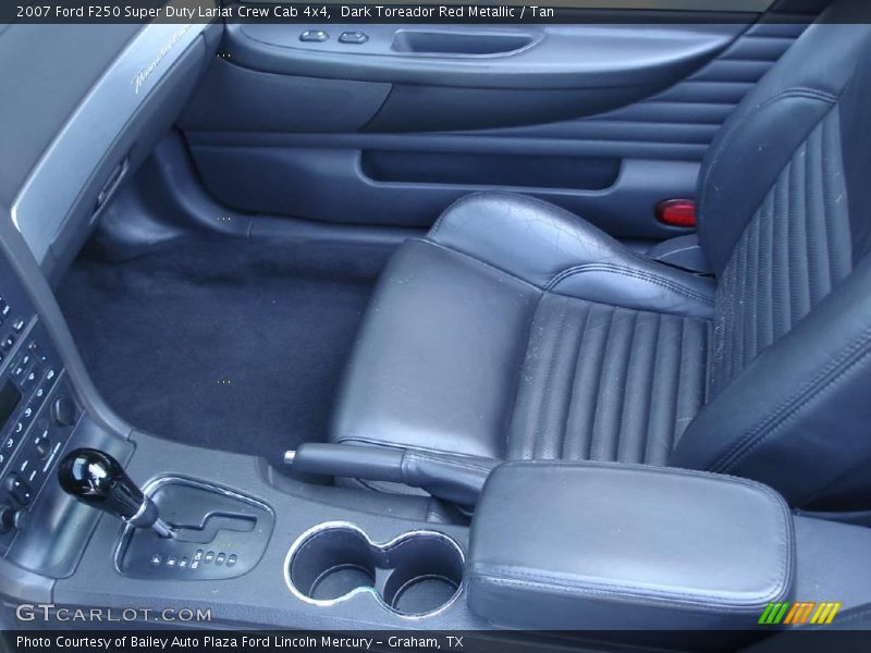 Dark Toreador Red Metallic / Tan 2007 Ford F250 Super Duty Lariat Crew Cab 4x4