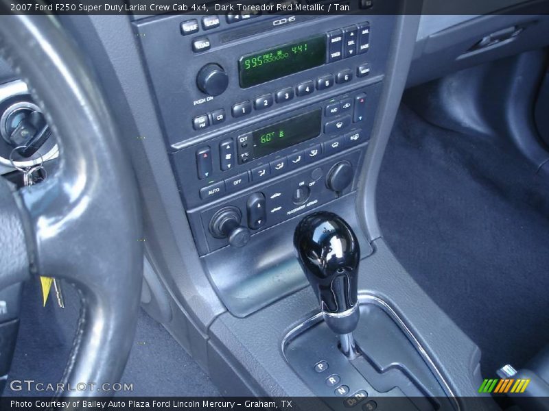 Dark Toreador Red Metallic / Tan 2007 Ford F250 Super Duty Lariat Crew Cab 4x4