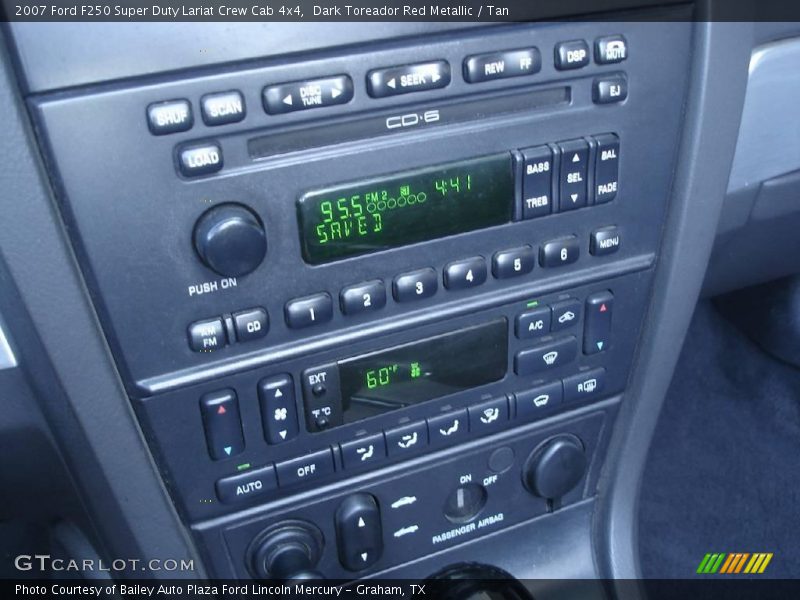 Dark Toreador Red Metallic / Tan 2007 Ford F250 Super Duty Lariat Crew Cab 4x4