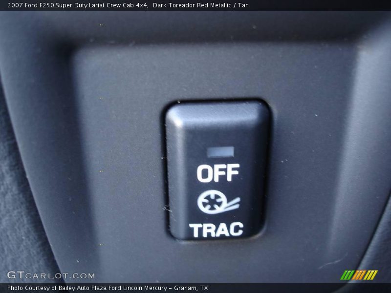Dark Toreador Red Metallic / Tan 2007 Ford F250 Super Duty Lariat Crew Cab 4x4