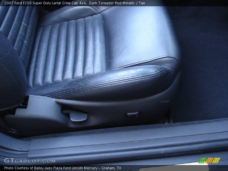 Dark Toreador Red Metallic / Tan 2007 Ford F250 Super Duty Lariat Crew Cab 4x4