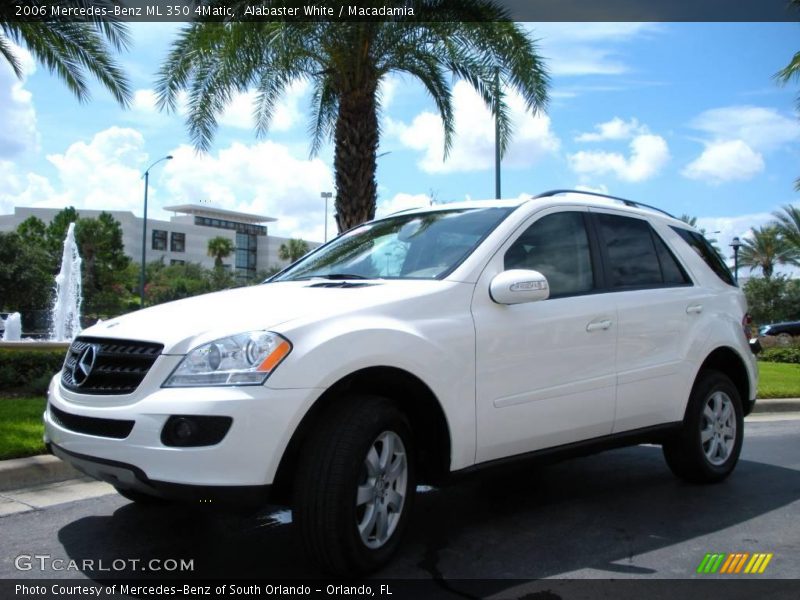 Alabaster White / Macadamia 2006 Mercedes-Benz ML 350 4Matic
