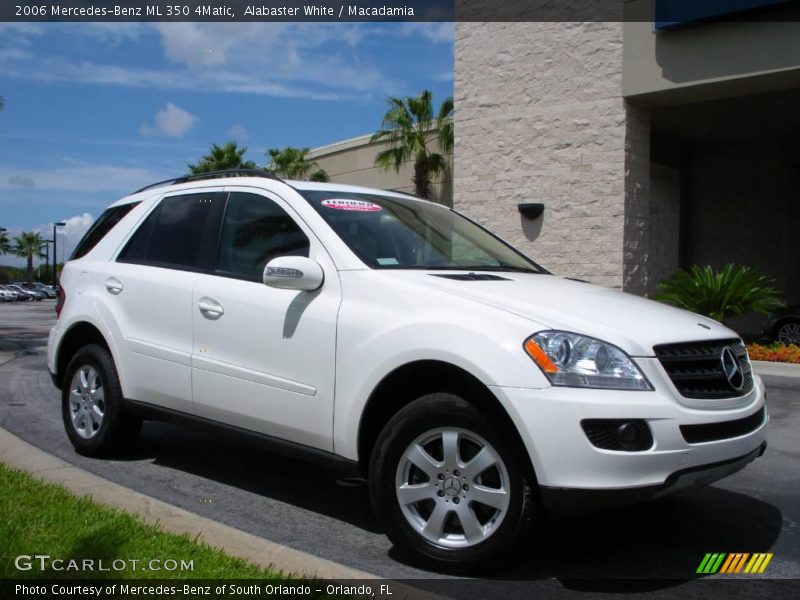 Alabaster White / Macadamia 2006 Mercedes-Benz ML 350 4Matic