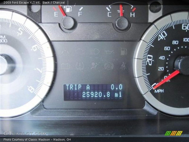 Black / Charcoal 2009 Ford Escape XLT V6
