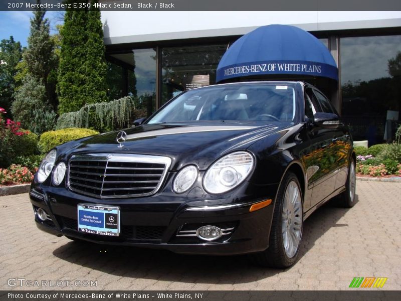 Black / Black 2007 Mercedes-Benz E 350 4Matic Sedan