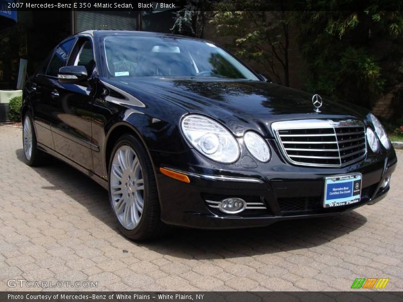 Black / Black 2007 Mercedes-Benz E 350 4Matic Sedan