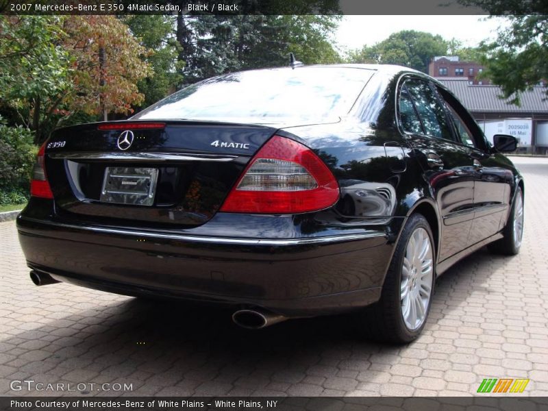 Black / Black 2007 Mercedes-Benz E 350 4Matic Sedan