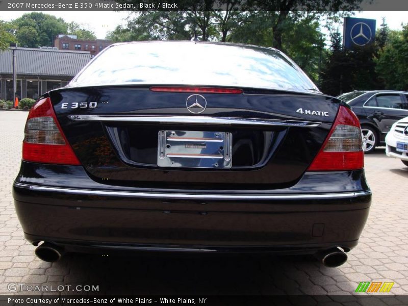 Black / Black 2007 Mercedes-Benz E 350 4Matic Sedan