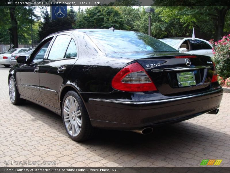 Black / Black 2007 Mercedes-Benz E 350 4Matic Sedan