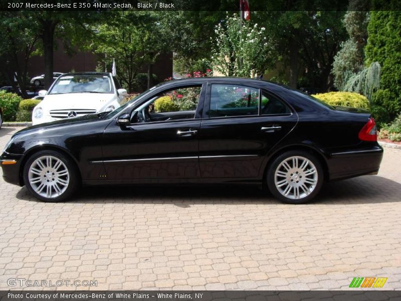 Black / Black 2007 Mercedes-Benz E 350 4Matic Sedan