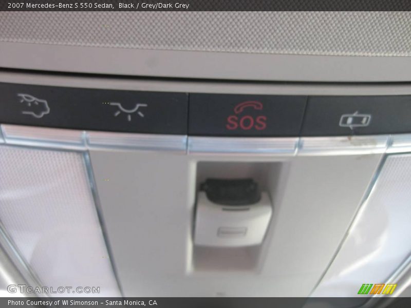 Black / Grey/Dark Grey 2007 Mercedes-Benz S 550 Sedan