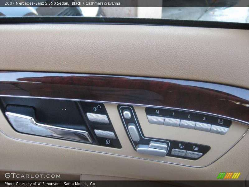 Black / Cashmere/Savanna 2007 Mercedes-Benz S 550 Sedan
