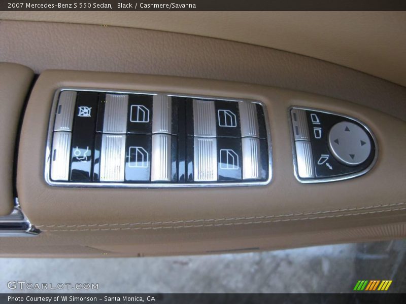 Black / Cashmere/Savanna 2007 Mercedes-Benz S 550 Sedan