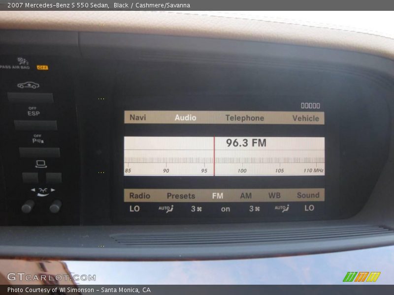 Black / Cashmere/Savanna 2007 Mercedes-Benz S 550 Sedan