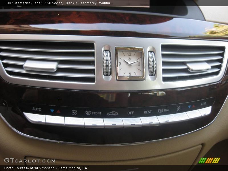 Black / Cashmere/Savanna 2007 Mercedes-Benz S 550 Sedan