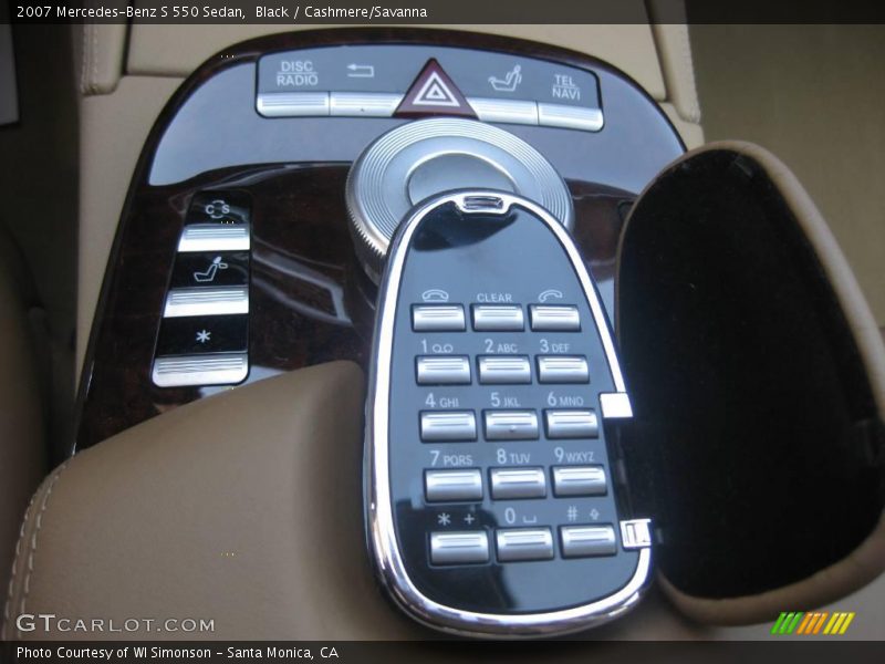 Black / Cashmere/Savanna 2007 Mercedes-Benz S 550 Sedan