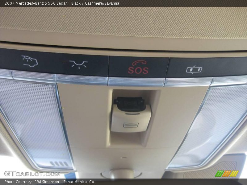 Black / Cashmere/Savanna 2007 Mercedes-Benz S 550 Sedan