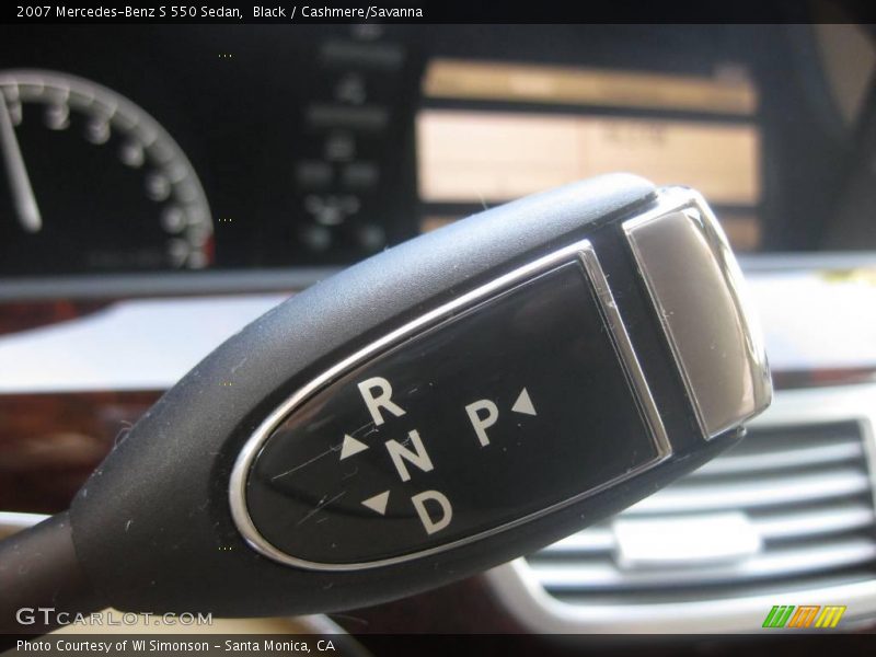 Black / Cashmere/Savanna 2007 Mercedes-Benz S 550 Sedan