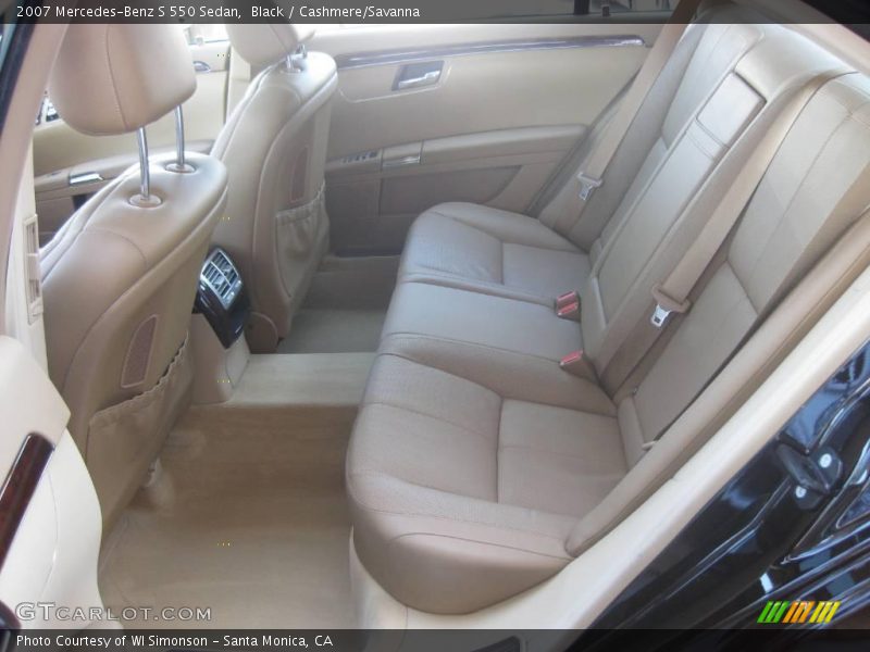 Black / Cashmere/Savanna 2007 Mercedes-Benz S 550 Sedan