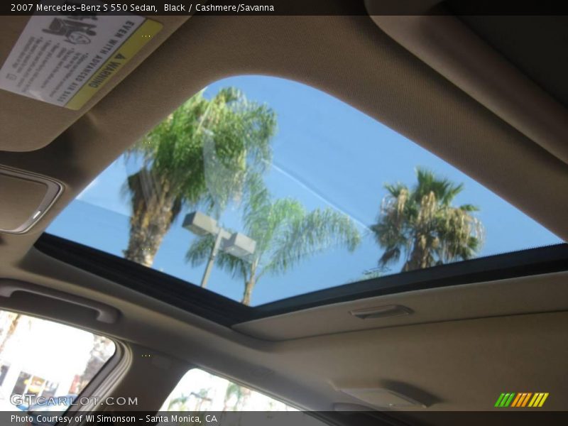 Black / Cashmere/Savanna 2007 Mercedes-Benz S 550 Sedan