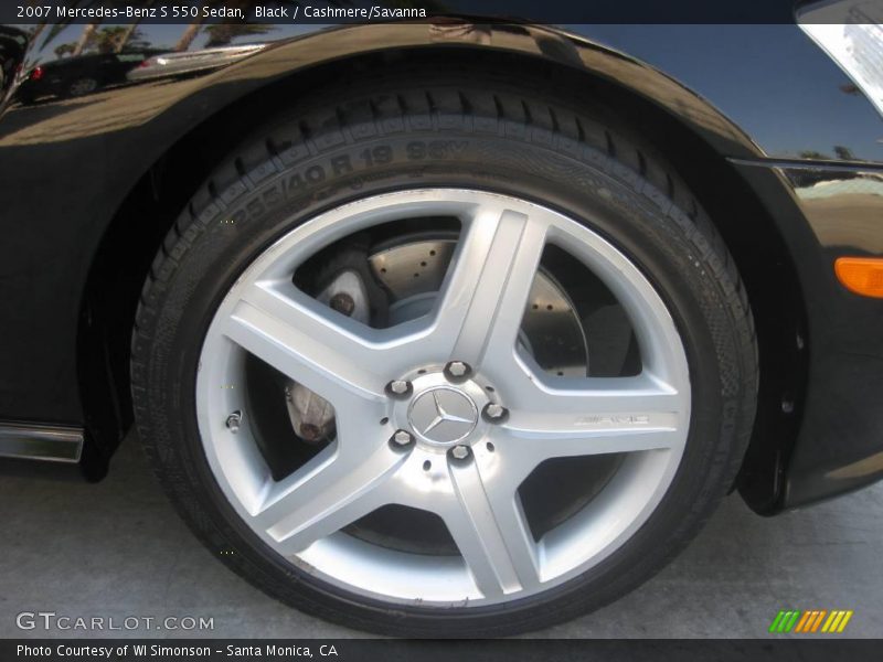 Black / Cashmere/Savanna 2007 Mercedes-Benz S 550 Sedan