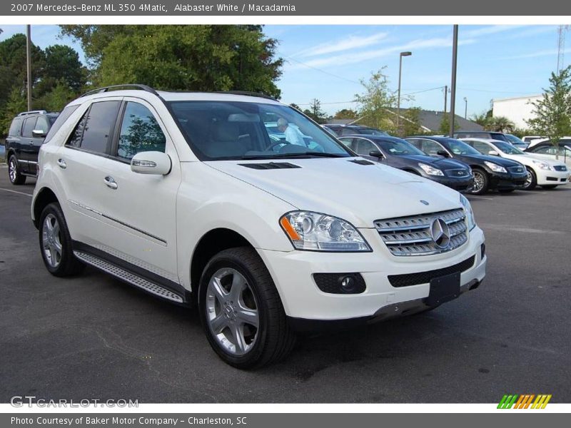 Alabaster White / Macadamia 2007 Mercedes-Benz ML 350 4Matic