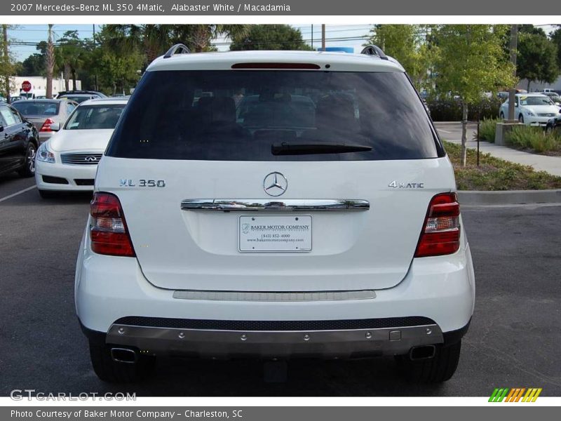 Alabaster White / Macadamia 2007 Mercedes-Benz ML 350 4Matic