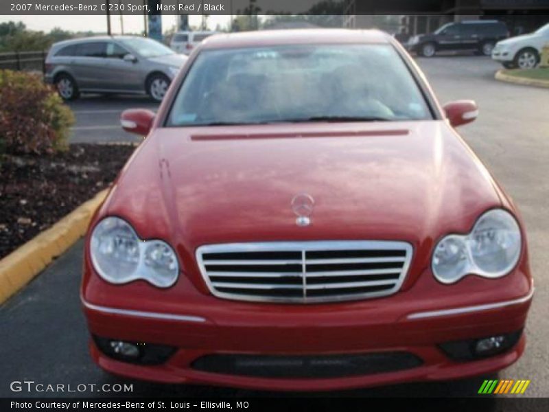 Mars Red / Black 2007 Mercedes-Benz C 230 Sport