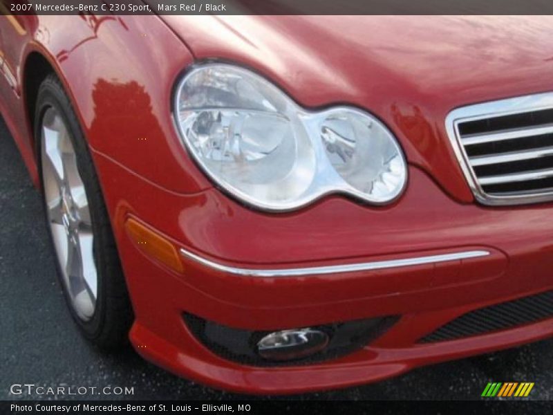 Mars Red / Black 2007 Mercedes-Benz C 230 Sport