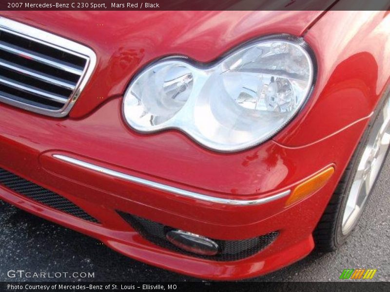 Mars Red / Black 2007 Mercedes-Benz C 230 Sport