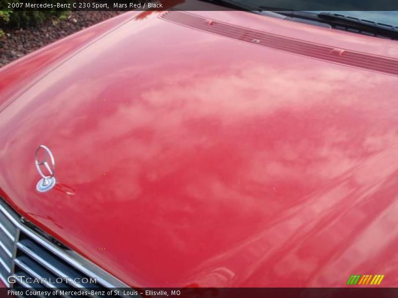 Mars Red / Black 2007 Mercedes-Benz C 230 Sport