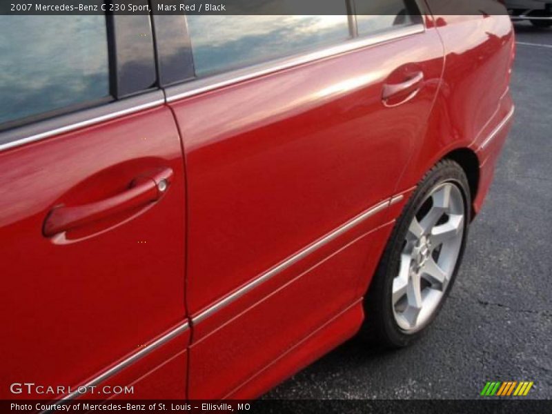 Mars Red / Black 2007 Mercedes-Benz C 230 Sport