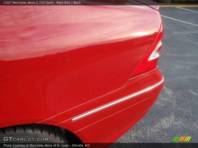 Mars Red / Black 2007 Mercedes-Benz C 230 Sport