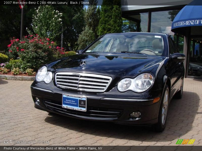 Black / Stone 2007 Mercedes-Benz C 280 4Matic Luxury
