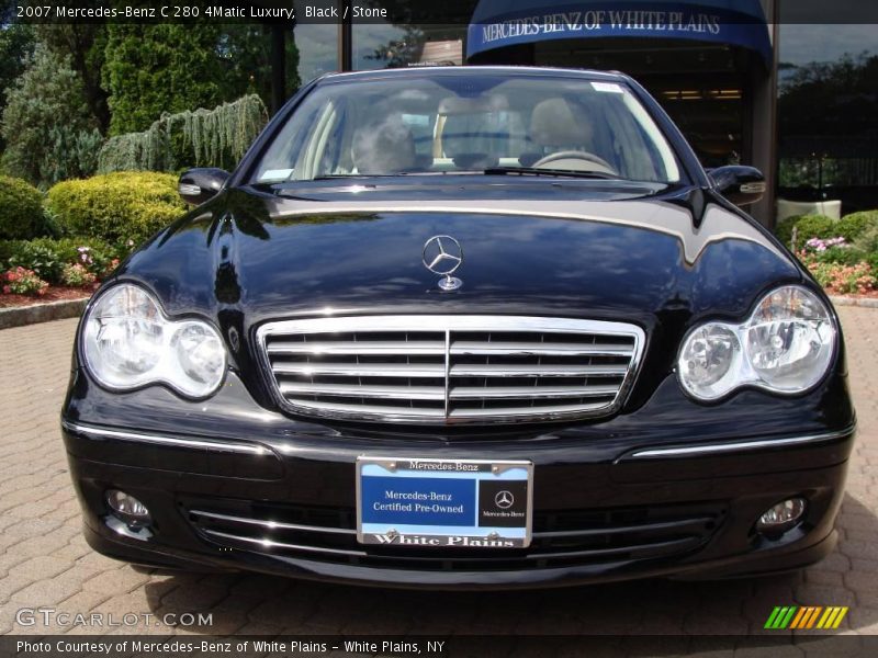 Black / Stone 2007 Mercedes-Benz C 280 4Matic Luxury